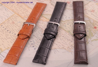Alligator watch straps on sale at www.mywatchmaker.net