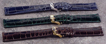 crocodile watch straps at mywatchmaker.net - handcrafted premium quality at discount prices