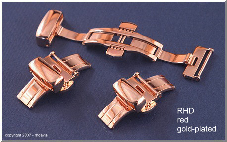 Premium deployant clasps in stainless steel and gold