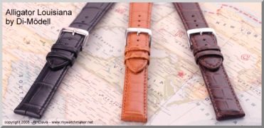 Alligator watch straps on sale at www.mywatchmaker.net