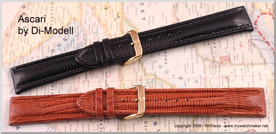 the Di-Modell Ascari - premium lizard-grain calfskin watchstrap
