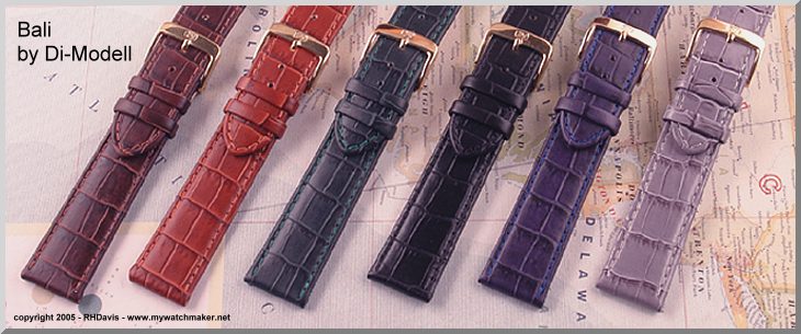 the Bali croco-calfskin watch strap