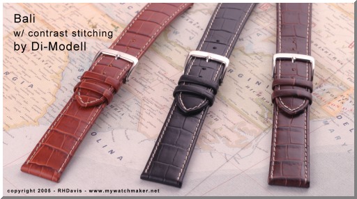 the Bali croco-calfskin watch strap