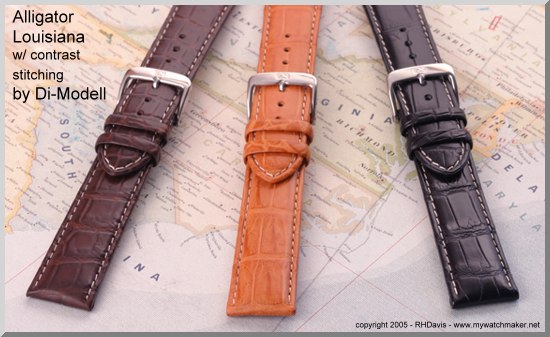 Di-Mode4ll Alligator Louisiana premium handmade watchstraps