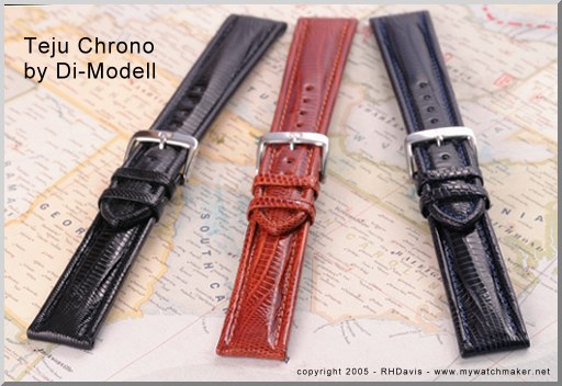 genuine Teju lizard watchstrap by Di-Modell