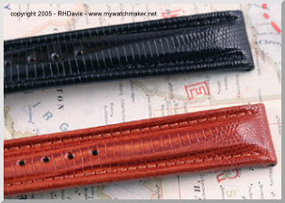 genuine Teju lizard watchstrap by Di-Modell