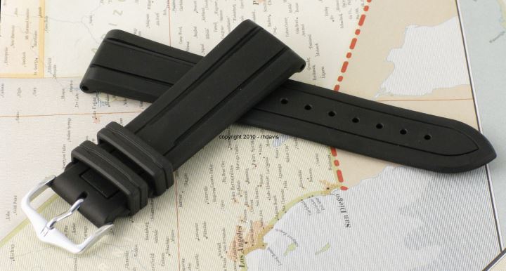 Hirsch bracelets for watches in leather and natural rubber