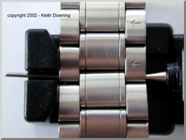 Resizing an Omega watch bracelet the easy way
