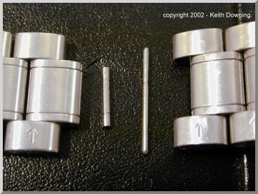 Resizing an Omega watch bracelet the easy way