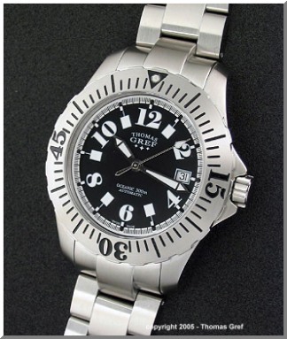 "Oceanic" 300 meter diver's watch by Thomas Gref