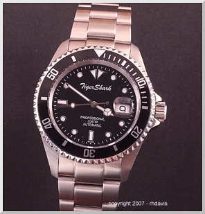 the TigerShark - a classic diver's watch