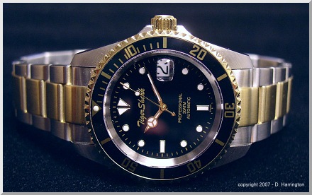 TigerShark classic diver's watch